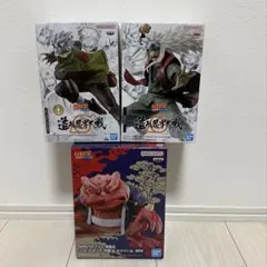 NARUTO　フィギュア　カカシ　自来也　ガマブン太　プライズ　造形忍界大戦