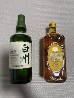 サントリー 山崎 シングルモルト 角瓶 ウイスキー 2本セット - メルカリ