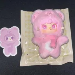 Yookiピンク ぬいぐるみ　キーホルダー
