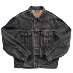 Levi’s デニムジャケット 70503 02 ユーロ XL ブラック 先染め