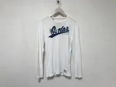 本物ジースターロウGSTAR RAWコットンプリント長袖TシャツロンTメンズS白