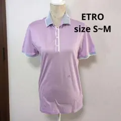 ETRO/エトロ☆パープル　ポロシャツ　レディースS　　イタリア製