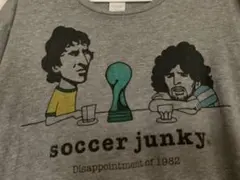 soccer junkyマラドーナジーコイラストTシャツLサイズのサムネイル