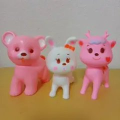 昭和レトロ　動物ソフビ　3体セット品　④