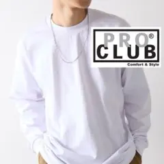 【新品】PROCLUB 長袖Tシャツ 6.5oz白黒セットのサムネイル