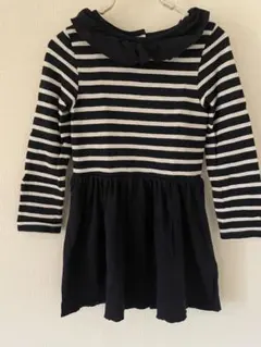 PETIT BATEAU プチバトー　ストライプワンピース 110cm
