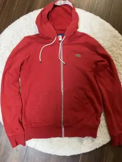 LACOSTE LIVE ラコステ フルジップ パーカー 赤 レッド ワニロゴのサムネイル
