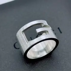 グッチ ダブルG カットアウト ワイド リング 925 18号 - メルカリ
