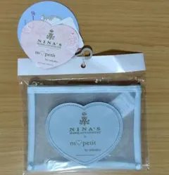 ☆新品 青木美沙子ニナス メッシュポーチ 水色 紅茶なし しまむら
