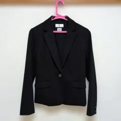 DELEGANT ブラック テーラードジャケット