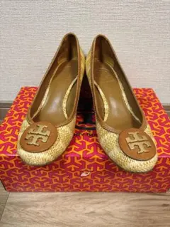 TORY BURCH ウェッジソール パンプス ストロー素材 トリーバーチのサムネイル