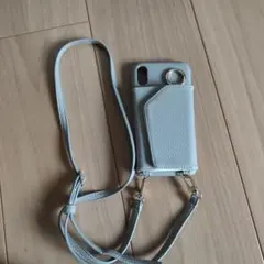 ライトブルー スマホショルダーストラップ ケース