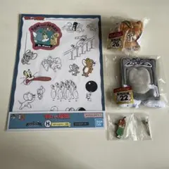 トムとジェリー　マスコット、ステーショナリー、ヘアピン　4点セット