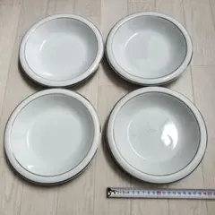 NADA ホワイト陶器皿 4枚セット