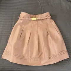 ナラカミーチェ　ピンクベージュ フレアスカート サイズIのサムネイル