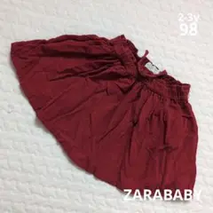 ZARABABY　コーデュロイスカート赤　2-3y98
