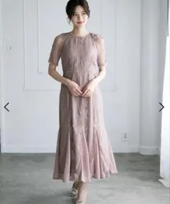 ミッシュマッシュワンピース/【結婚式/オケージョン/パーティー/Mサイズ】ピンク