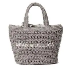 DEAN&DELUCA BEAMS クロッシェバスケットバッグ S グレー