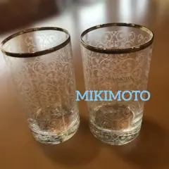 金彩・隠れミッキー・ディズニーロングタンブラー グラス・廃盤品2個 