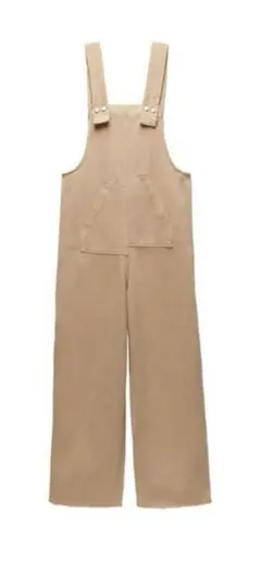 ZARA デニムオーバーオール ベージュ XSサイズ