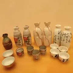 骨董品 徳利・大きめお猪口 9点セットまとめ売り - メルカリ