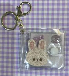 うさぎ チェリー ミニシール帳 アルバムキーホルダー