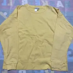 00s USA製Coldwater Creekスウェット イエロー 無地