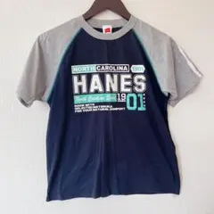 Hanes Tシャツ 150 ネイビー/グレーのサムネイル