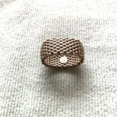TIFFANY&Co.ティファニー サマセット メッシュリング シルバー925