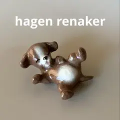 【美品希少】hagen renaker 陶器　置物　ミニチュア　パピー　子犬
