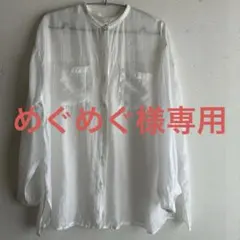 niko and ... ニコアンド ホワイトシアー長袖シャツフリーサイズ