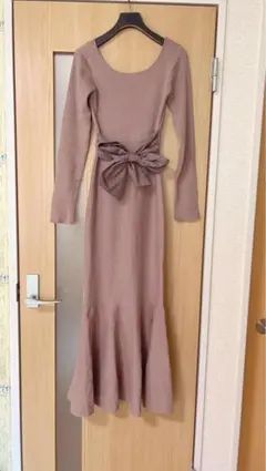 ROYAL PARTY ロングニットフレアワンピ