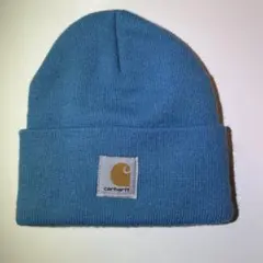 Carhartt 青 ニット帽 フリーサイズ