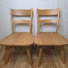 IKEA IVAR イーヴァル ダイニングチェア 4脚セット 木製 ナチュラル