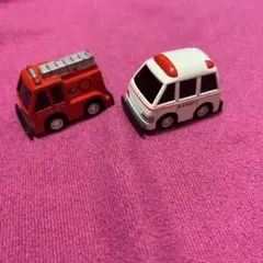消防車と救急車 ミニカーセット