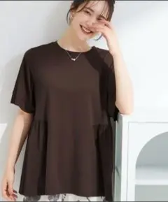 SHOO・LA・RUE ペプラム半袖トップス 新品タグ付き