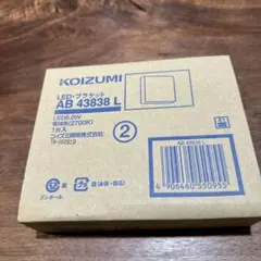 KOIZUMI LEDブラケットライト AB 43838 L