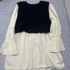 LEPSIM マタニティ兼授乳服　シャツブラウス　ドッキングのサムネイル