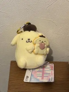 ポムポムプリン ぬいぐるみ マスコット ラウンドワン限定　新品　未使用