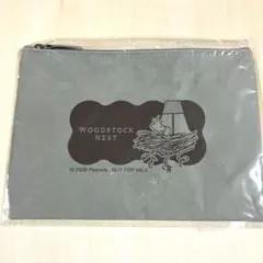 ウッドストックネスト　ウォッシャブル　ペーパーフラットポーチ　スヌーピー