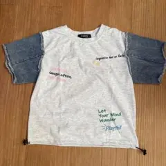 デニム切り替えTシャツ
