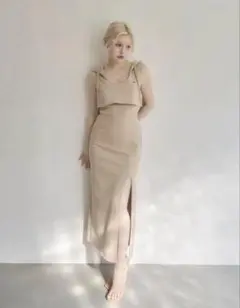 ノートルエモア】 リボンキャミワンピース ivory sサイズ - メルカリ