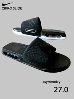 NIKE AIR MAX CIRRO SLIDE 右黒×左黒白 27.0 新品