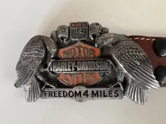 【Harley-Davidson】34インチ　ヴィンテージ　レザーベルト　茶色