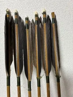 弓道 矢 竹矢 犬鷲手羽 4本セット 95㎝ - メルカリ