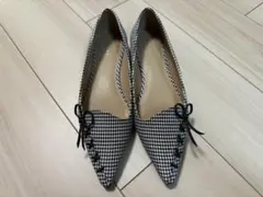 RANDA レースアップポインテッドトゥパンプス