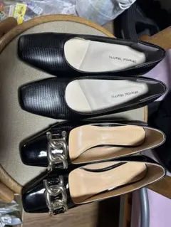 黒のフラットパンプス 2足セット erieri様専用です。