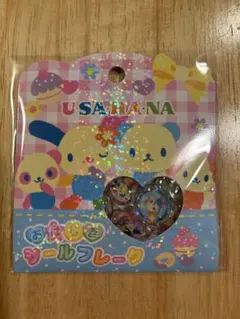 おはじきシール　シールフレーク　うさはな　サンリオ　ホロシール　正規品