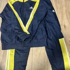 adidas ピステ・ウィンドブレーカー ネイビー/イエロー サイズ 160