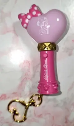Disney ミニーマウス ペンライトキーチェーン ピンク